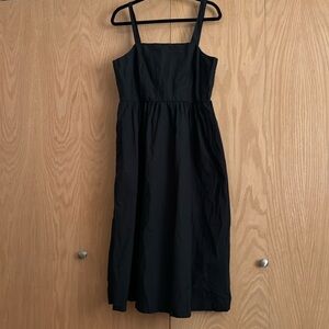 Black midi dress